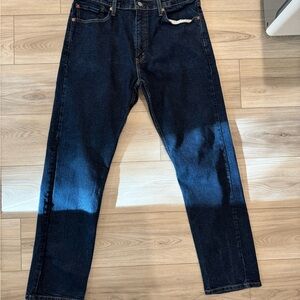Levi's 36 x 32 Straight Fit Dark Indigo Jeans